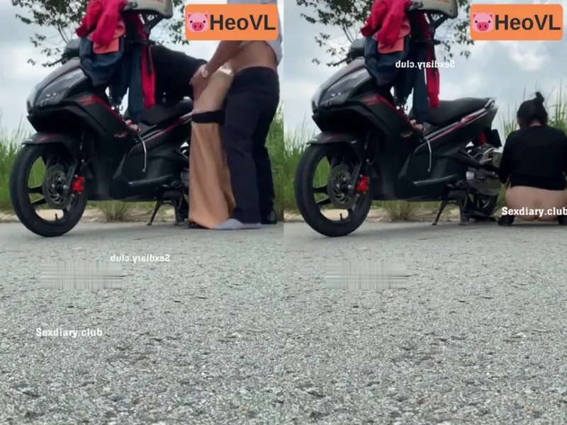 Cô vợ ông chồng chơi nhau giữa đường nơi vắng vẻ